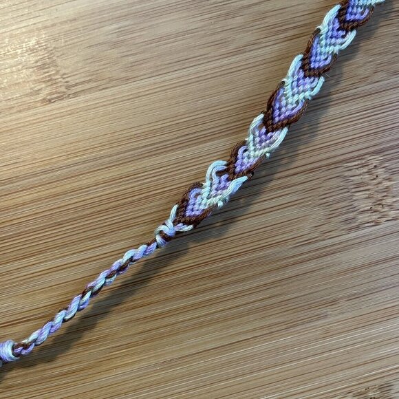 Briella Bracelet, anklet, trendy, comfortable, tie, embroidery thread, woven, gi - Picture 2 of 3